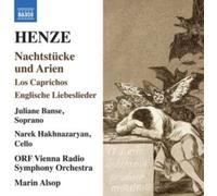 Hans Werner Henze – Berceuses et Arias – Los Caprichos – Chansons d'Amour Anglaises – CD – NAXOS