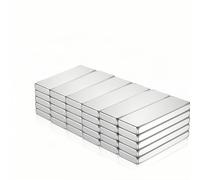 BANSHAN Lot de 30 aimants puissants en néodyme de 20 x 5 x 2 mm - Aimants permanents de terre rare avec adhésif double face - Barre magnétique de réfrigérateur pour travaux manuels, outils, mur,