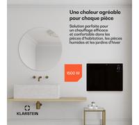 Bansin Crystal Smart radiateur à convection 1500 W 5 - 50 °C contrôle par application