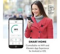 Radiateur électrique - Klarstein Bansin Smart 2500W - Convecteur programmable - Noir