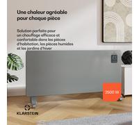 Bansin Smart 2500 radiateur convecteur | 2500 W | Application | 5- 50 °C | affichage LED | écran tactile