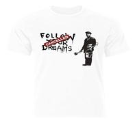 Bansky Follow Your Dreams Cancelled Street Art Maglietta Da Uomo Men's T Shirt White S