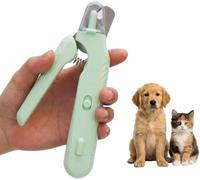 BANTASE Coupe-Griffes for Chiens avec Lumière-illumine La Lignée des Ongles for Une Coupe Sûre, Lame Tranchante Et(Green)