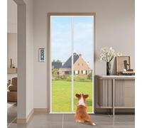 BANTASE La Porte Moustiquaire Renforcée for Chat s'adapte À Taille 80 Cm X 200, Résistante Aux Animaux De Compagnie avec Fermeture(110x220cm)