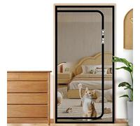 BANTASE Moustiquaire De Porte for Chat, Taille 100cm X 200cm, Maille Épaisse Et Résistante for Salon, Chambre À Coucher, Cuisine(80x200cm)