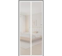 BANTASE Moustiquaire De Porte sur Mesure for Chat, Rideaux Anti-Animaux avec Fermeture Éclair, Maille Résistante Aux Rayures for Fenêtre(85x205cm)