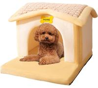 BANTASE Panier for Chien, Niche Douce for Chat Offrant Un Bon Soutien, Confortable avec Coussin Amovible Et Lavable(Gelb,Large)