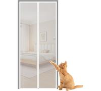 BANTASE Porte Moustiquaire for Animaux, Anti-Fuite for Chats - Barrière Adhésive, Toile Anti-Rayures for Animaux, Terrasse, Chambre(150x220cm)