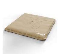 Banters Zabuton Tapis de méditation 80 x 80 x 6 cm, 100 % coton bio, tapis de yoga ergonomique, lavable, avec journal de 5 minutes (sable)