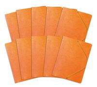 BANTEX 400087826 Lot de 10 chemises de présentation en caoutchouc A4 Orange