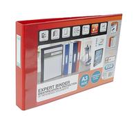 Bantex Classeur A3 en PVC 4 anneaux en D forme allongée Rouge 30 mm