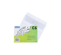 Bantex Lot de 25 enveloppes autocollantes blanches Format C6 (114 x 162 mm)