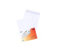 Bantex Lot de 50 enveloppes format C4 (32,4 x 22,9 cm) avec bande détachable, blanches