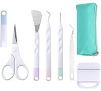 BANTI Outil de désherbage en Vinyle Ensemble D'outils de Désherbage Outil Traceur Kit D'outils de Base pour Le Désherbage pour Scrapbooking, Silhouette (7 pièces)