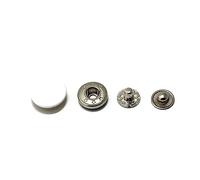 Bantopgong 20 Ensembles 12/15/17mm rétro Bouton-Pression Boucle à Pression pour vêtements Boutons-Pression Bricolage vêtements Accessoire de Couture, Blanc, 15mm