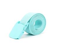 Bantopgong Ceinture tactique en nylon coloré 3,2cm de largeur Accessoires vestimentaires Ceinture tressée en toile Ceinture de décoration pour vêtements, Bleu ciel, 100cm