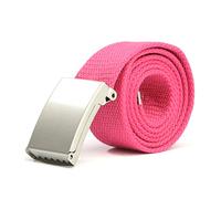 Bantopgong Hommes/Femmes Ceintures Ceinture en Toile Couleur Nylon Ceinture Tressée Jeans Ceinture Réglable Largeur 3.8cm, 130cm