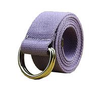 Bantopgong Jeans Double Anneau D-bouton Toile Ceinture Décontractée Femme et Homme Ceinture Longue 3.8cm Largeur, 110cm