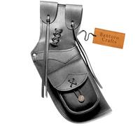 Bantoro Crafts Carquois latéral Traditionnel Fait à la Main pour la Chasse et Les Sports de tir à l'arc en Cuir véritable, léger et Confortable (Poche en Cuir uni)