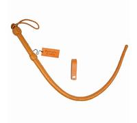 Bantoro Crafts Fouet à queue unique marron 8 brins en cuir tressé 0,90 m pour équitation, équestre, antidérapant, prise ferme