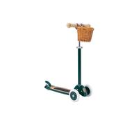 Trottinette 3 roues avec panier verte pour enfant Banwood