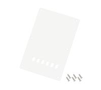 Banworks 1 Ply Strat Backplate 6 trous pour guitare électrique Tremolo Cover pour Squier Strat ST JT/HGB-02 de fabrication chinoise Blanc