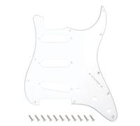 Banworks 1 Ply Strat SSS Pickguard 11 trous pour guitare électrique Pickguard Scratch Plate pour USA/Mexicain Moderne Style Standard Stratocaster ST JT/HB-01 Chrome Miroir