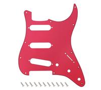 Banworks 1 Ply Strat SSS Pickguard 11 trous pour guitare électrique Pickguard Scratch Plate pour USA/Mexicain Modern Style Standard Stratocaster ST JT/HB-01 Red Mirror