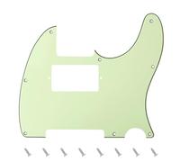 Banworks 3 plis Tele HS/HH Pickguard 8 trous pour guitare électrique Pickguard Scratch Plate pour USA/Mexique Standard Telecaster JT/HB-04 Vert menthe