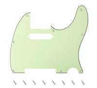 Banworks 3-Ply Pickguard de guitare électrique 8 trous American TL | Plaque de protection de guitare avec 2 trous de montage pour micros pour Fender Modern Tele Telecaster JT/HB-03 Vert Menthe