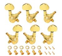 Banworks 3L3R Chevilles de réglage de verrouillage pour guitare Ratio 16:1 Clés de cordes de guitare scellées Machines fixation à 45 degrés pour guitare électrique acoustique Les Paul SG JT/ZSJXQ-03