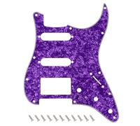 Banworks 4 plis Strat HSS Pickguard 11 trous pour guitare électrique Pickguard SSH Scratch Plate pour USA/Mexicain Modern Style Standard Stratocaster ST JT/HB-02 Purple Pearl