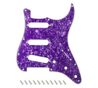 Banworks 4 plis Strat SSS Pickguard 11 trous pour guitare électrique Pickguard Scratch Plate pour USA/Mexique Style moderne Standard Stratocaster ST JT/HB-01 Purple Pearl