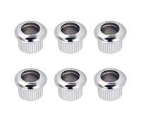 Banworks Adaptateur de rondelle de machine d'accordage de cordes de guitare pour chevilles d'accordage de guitare, embouts de 6 mm à 8 mm, lot de 6, JT/XNZT-01, chrome
