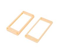 Banworks Anneaux de micro Humbucker Cadre de micro Fond plat Incliné Manche et chevalet Bague de montage de micro Couvercle en plastique pour Epiphone LP Lot de 2 JT/SYQG-01 Crème