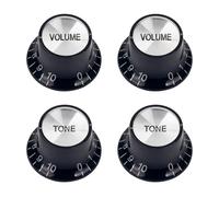 Banworks Boutons de commande de guitare '60s Boutons impériaux 24 cannelures 6 mm 2 boutons de tonalité 2 boutons de volume Boutons de vitesse supérieure en aluminium pour Gibson Les Paul SG JT/XN-09