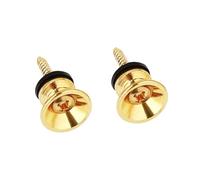 Banworks Boutons de sangle de guitare, broches d'extrémité en métal avec vis de montage pour guitares acoustiques/électriques Strat Tele, lot de 2 JT/BDK-01 doré