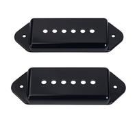 Banworks Capots de micros en plastique P90 pour guitare électrique Capots de micros P90 Dog Ear 50 mm / 52 mm Capots de micros manche/chevalet pour Epiphone Les Paul LP JT/SYQG-06 Chrome