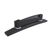 Banworks Chevalet de guitare de jazz à 6 cordes, chevalet réglable en ébène avec vis argentées, remplacement pour archtop et guitares de jazz, JT/QM-10, 138 x 15 mm