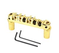 Banworks Guitare Électrique Pont Locking Tune-O-Matic avec Chevalet Roulant | 51,5 mm (2-1/32") espacement des cordes pour Gibson/Epiphone LP SG ES Guitars JT/GDQQ-02 Or