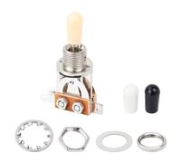 Banworks Interrupteur à bascule métrique à 3 voies pour guitare style Les Paul Epiphone EPI LP JT/DWQ-01 Chrome avec pointe crème