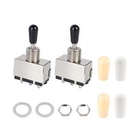 Banworks JT/DWQ-03 Lot de 2 interrupteurs à bascule métriques à 3 voies en métal pour guitares électriques de style moderne