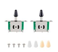 Banworks JT/DWQ-08 Lot de 2 interrupteurs à bascule 3 positions pour guitare électrique Fender / Squier Stratocaster Strat ST Telecaster Tele Style Tele