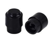 Banworks JT/DWQM-10 Lot de 2 capuchons de sélecteur de micros à fente croisée pour guitares avec double embout de 4 mm et 5 mm de diamètre intérieur compatible avec les commutateurs métriques
