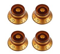 Banworks JT/XN-01 Lot de 4 boutons de commande pour guitare électrique 2 tons 2 volume Style années 50 6 mm 18 cannelures pour guitares électriques Epiphone Les Paul LP SG