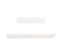 Banworks JT/XZ-15 Lot de 2 sillets et sillets de guitare acoustique à 6 cordes en véritable os de bovin non fendus vierges pour guitare acoustique Blanc