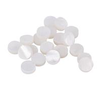 Banworks JT/YD-01 Lot de 20 marqueurs de position pour touche de guitare avec coque blanche naturelle 6,35 mm
