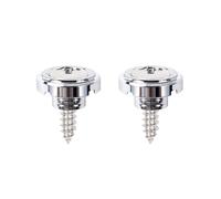 Banworks JT/YXK-07 Lot de 2 supports de cordes pour guitare électrique Fender Telecaster Tele TL Style vintage 152 m Chromé