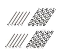 Banworks Lot de 10 vis de micro Humbucker à filetage impérial pour guitare Humbucker vintage à tête fendue avec ressorts pour Gibson, EMG, Seymour Duncan, Dimarzio Pickups JT/SYQLS-01 Nickel