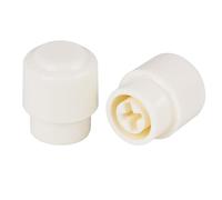 Banworks Lot de 2 capuchons de sélecteur de micro à fente croisée pour guitares - Diamètre intérieur de 4 mm et 5 mm - Compatible avec les interrupteurs métriques asiatiques JT/DWQM-10 - Blanc vintage